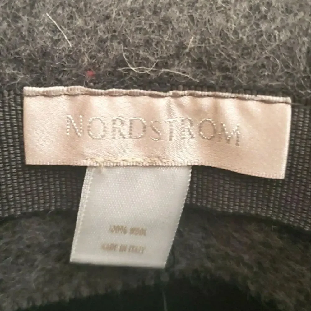 Nordstrom Women's 100% Wool Hat Old Money Bucket Fedora Cloche Flapper - Picture 6 of 6